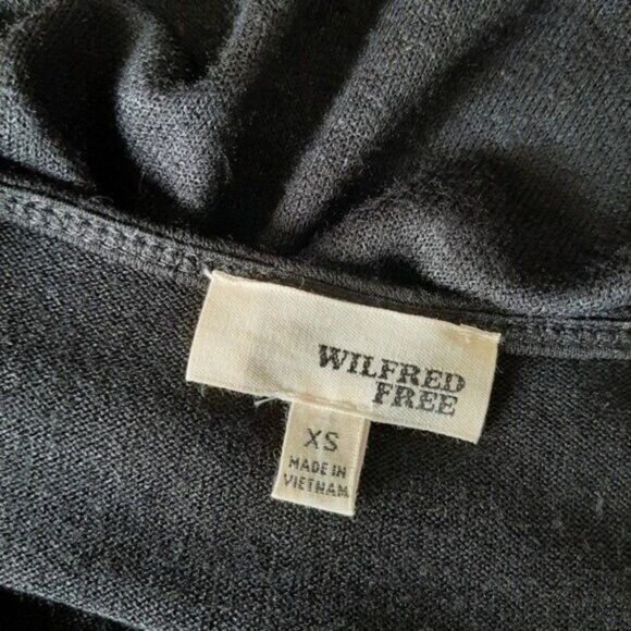 WILFRED FREE Aritzia Black Lorelei Pocket Dress Sz XS - Picture 7 of 7